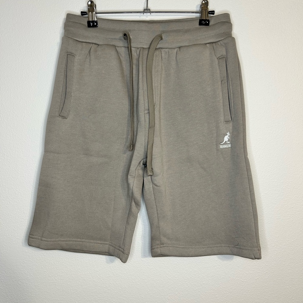 Kangol Tan Athletic Casual Sweat Shorts Size Small